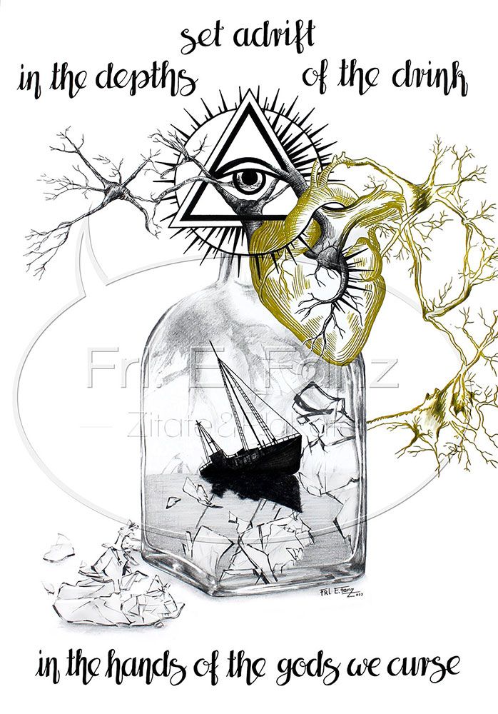 ©Frl.E.Fanz „Wreckage in a bottle“ Pen&Paper - 5/2022 www.frlefanz.de